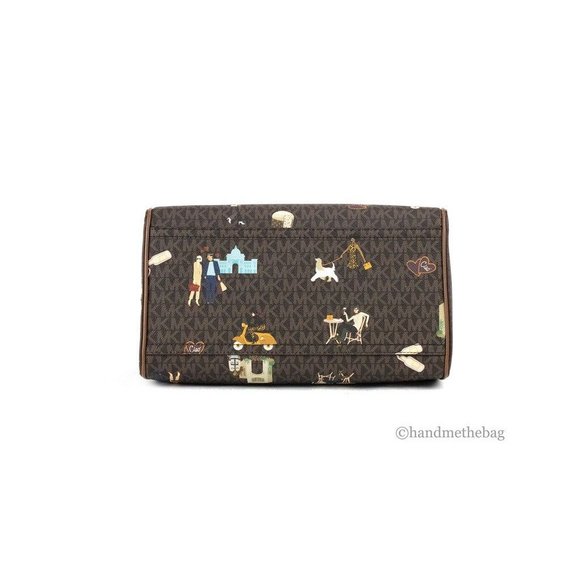 NEW Michael Kors Jet Set Girls Medium Duffle Bag Brown Crossbody Handbag Purse - Picture 8 of 11